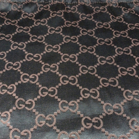 Gucci Silky Drawstring Dust Bag – Tan & Brown, Protective Luxury Storage Bag - Picture 6 of 11